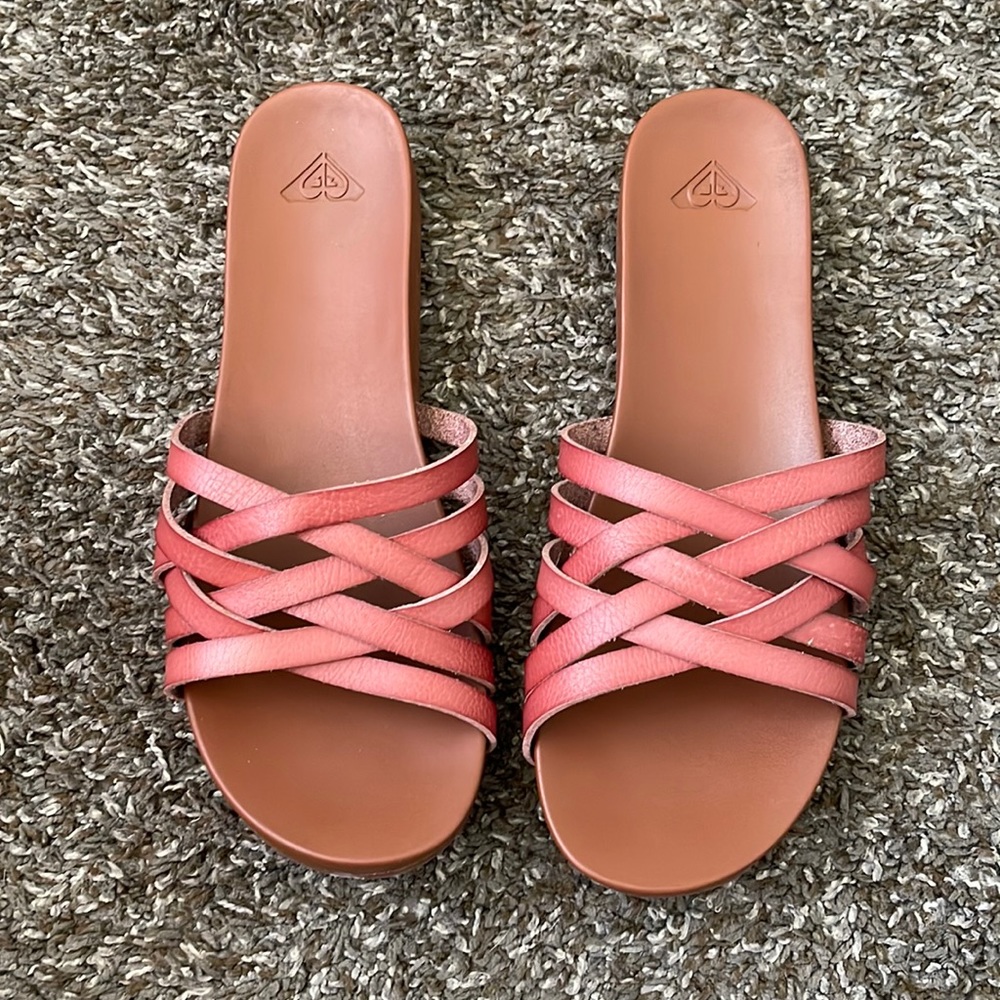 Roxy rose slip on sandals